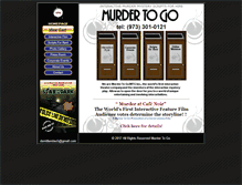 Tablet Screenshot of murdertogo.com